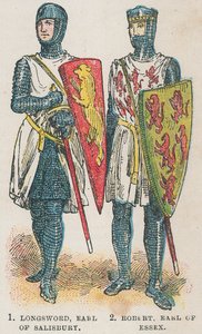 Langschwert, Earl of Salisbury; Robert, Earl of Essex von English School