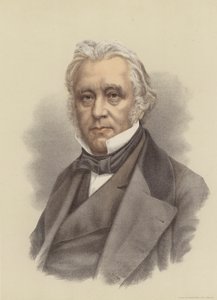 Lord Macaulay, britischer Historiker und Politiker (Farblithografie)