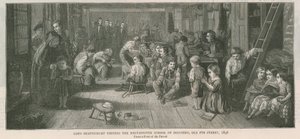 Lord Shaftesbury besucht die Westminster School of Industry, Old Pye Street, London, 1846 von English School