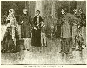 Louis Philippe erfährt von der Revolution von English School