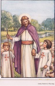 Liebender Hirte deiner Schafe, Illustration aus dem Kinderbuch der Hymnen, 1929