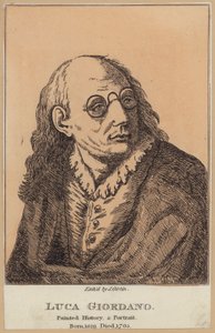 Luca Giordano, italienischer Maler und Druckgrafiker (Radierung) von English School
