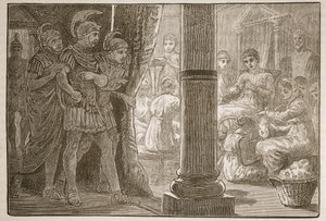 Lucretia unter ihren Mägden von English School