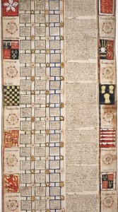 MS Lewis E 201 Abschnitt 3, Chronik der Weltgeschichte von der Schöpfung bis Woden, mit einer Genealogie von Edward IV., ca. 1461
