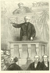 M. Thiers in der Tribüne, 1871 von English School
