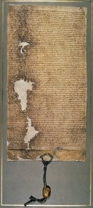 Magna Carta, die endgültige Version, herausgegeben 1225 von Heinrich III von English School