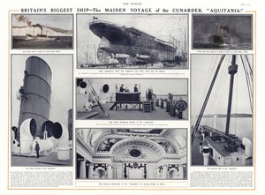 Jungfernfahrt des Cunard-Liners Aquitania, 1914