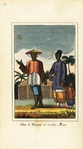 Mann und Frau aus Cochin China (Vietnam) 1818
