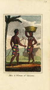 Mann und Frau aus Guyana, Südamerika
