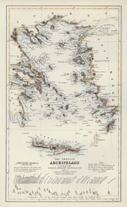 Karte: Das griechische Archipel, nach der englischen Admiralitätsvermessung