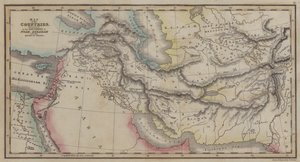 Karte der Länder, erwähnt in den Geschichten von Noah, Abraham und den Königen von Israel (Farbstich)