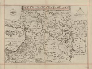 Karte des Paradieses oder des Gartens Eden und der von den Patriarchen bewohnten Länder von English School