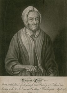 Margaret Patten, jetzt im Armenhaus von St. Margarets, Westminster, lebend, 138 Jahre alt