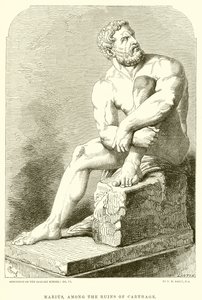 Marius unter den Ruinen von Karthago von English School