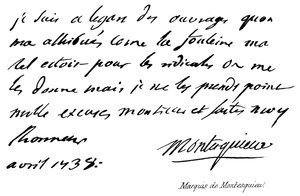Marquis de Montesquieu