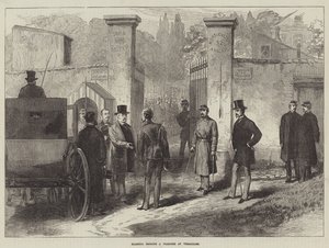 Marschall Bazaine als Gefangener in Versailles