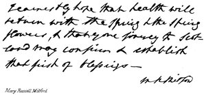 Mary Russell Mitford von English School