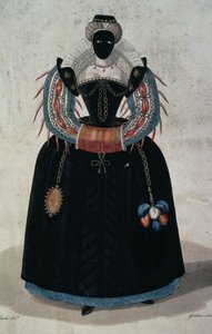 Maskenkostüm im Stil von Henri III von English School