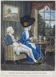 Master Lavender qualifiziert sich für die Armee, veröffentlicht von Carington Bowles, 1781