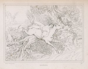 Mazeppa, basierend auf dem Gedicht von Lord Byron von English School