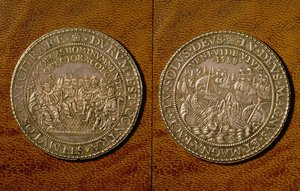 Medaille zur Erinnerung an die Niederlage der Spanischen Armada, 1588 (Silber)