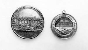 Medaille zur Eröffnung der Liverpool und Manchester Eisenbahn, 1830