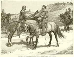 Treffen von Garibaldi und Viktor Emanuel