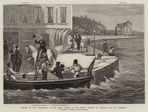 Treffen der Botschafter der Großmächte in der französischen Botschaft in Therapia am Bosporus (Gravur)