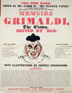 Memoiren von Grimaldi dem Clown, mit Illustrationen von George Cruikshank, 1888 von English School