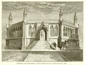 Denkmal in Cawnpore für die Opfer des indischen Aufstands, 1857 von English School
