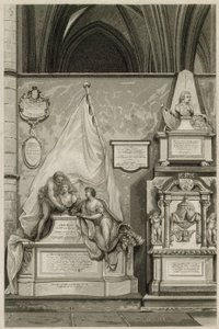 Denkmäler und Statuen in der Westminster Abbey, London von English School