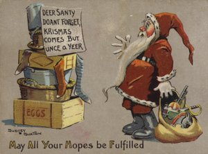 Nachricht für den Weihnachtsmann