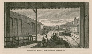 Metropolitan Railway von der Farringdon Road Station von English School
