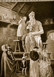 Michelangelo erschafft die kolossale Statue des Moses