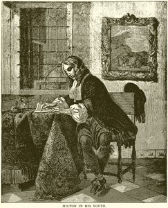 Milton in seiner Jugend von English School