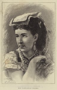 Miss Clara-Louise Kellogg (Stich) von English School