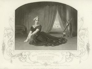 Miss Glyn als Constance, König Johann, Akt III, Szene I von English School