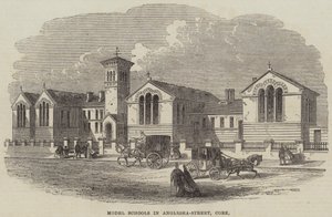 Modellschulen in der Anglesea-Straße, Cork (Stich)