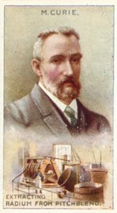 Monsieur Curie extrahiert Radium aus Pechblende