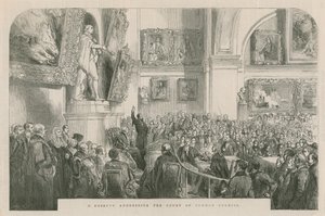 Monsieur Kossuth spricht vor dem Gemeinderat von English School