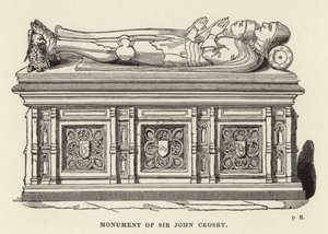 Denkmal von Sir John Crosby von English School