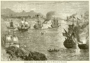 Morgans Niederlage der spanischen Flotte