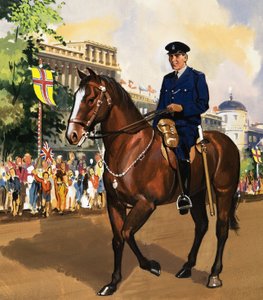 Berittener Polizist