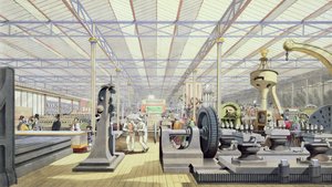 Bewegliche Maschinen, aus Dickinsons umfassenden Bildern der Großen Ausstellung von 1851, veröffentlicht 1854 von English School