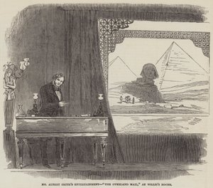 Mr. Albert Smiths Unterhaltung, "The Overland Mail," in Willis