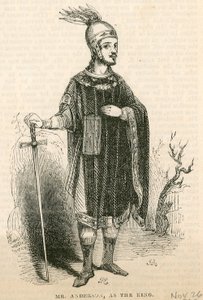 Mr. Anderson in der Titelrolle des Stücks König Artus, Drury Lane Theatre, London von English School