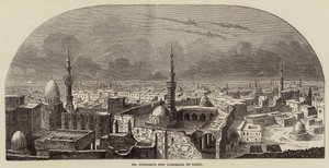 Herr Burfords neues Panorama von Kairo (Gravur) von English School