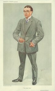 Mr Ernest Shackleton, Der Südpol, 6. Oktober 1909, Vanity Fair Karikatur von English School