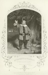 Mr. Hackett als Falstaff, Die lustigen Weiber von Windsor, Akt V, Szene v
