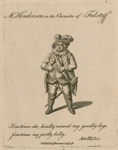 Mr Henderson in der Rolle des Falstaff von English School